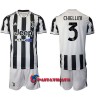 Virallinen Fanipaita + Shortsit Juventus Giorgio Chiellini 3 Kotipelipaita 2021-22 - Lasten